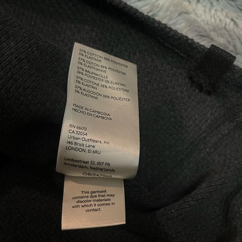 We The Free Anakin Thermal Top Black Size Medium Oversized Long Sleeve - Picture 8 of 8